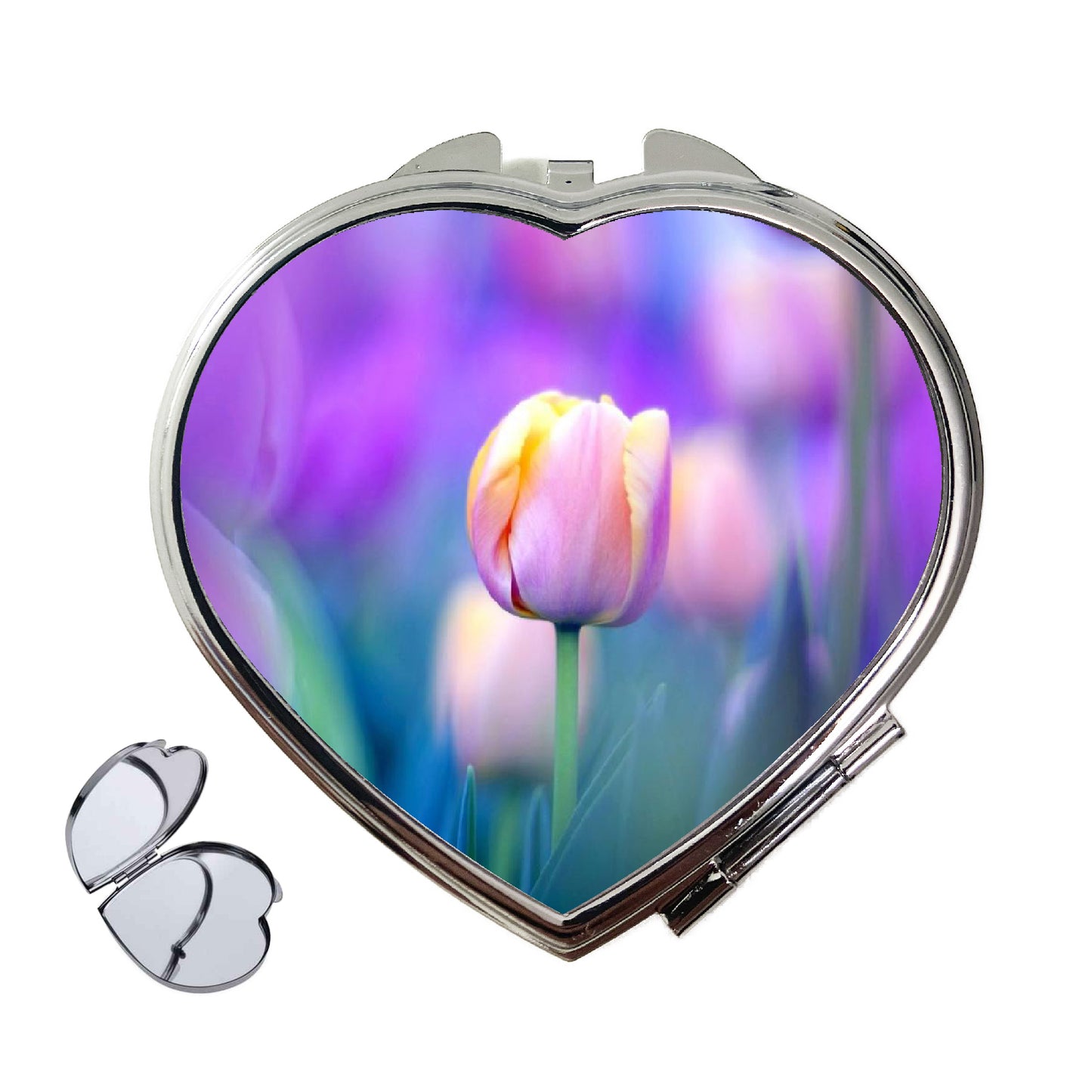 TULIPÁN SZÍV ALAKÚ SMINK TÜKÖR