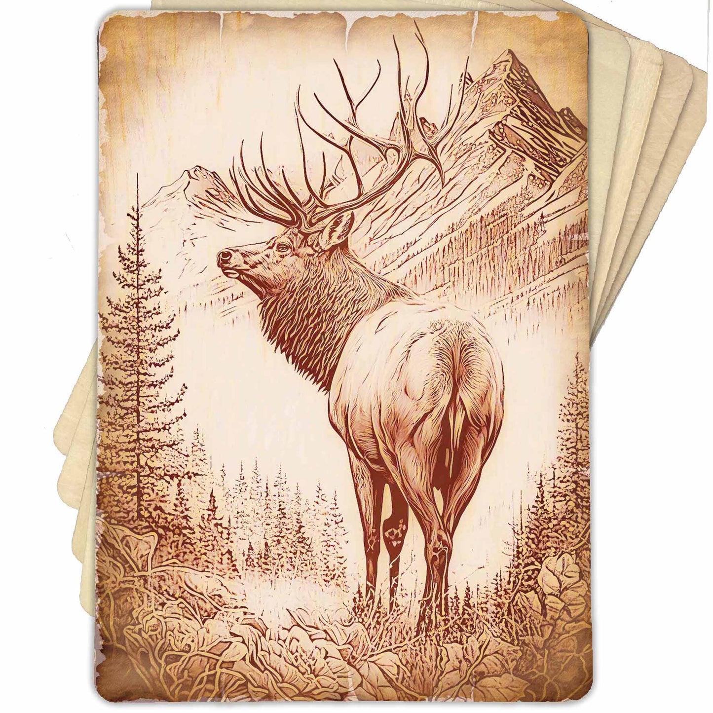 SZARVAS NATÚR FA LAP 28x20CM-ES