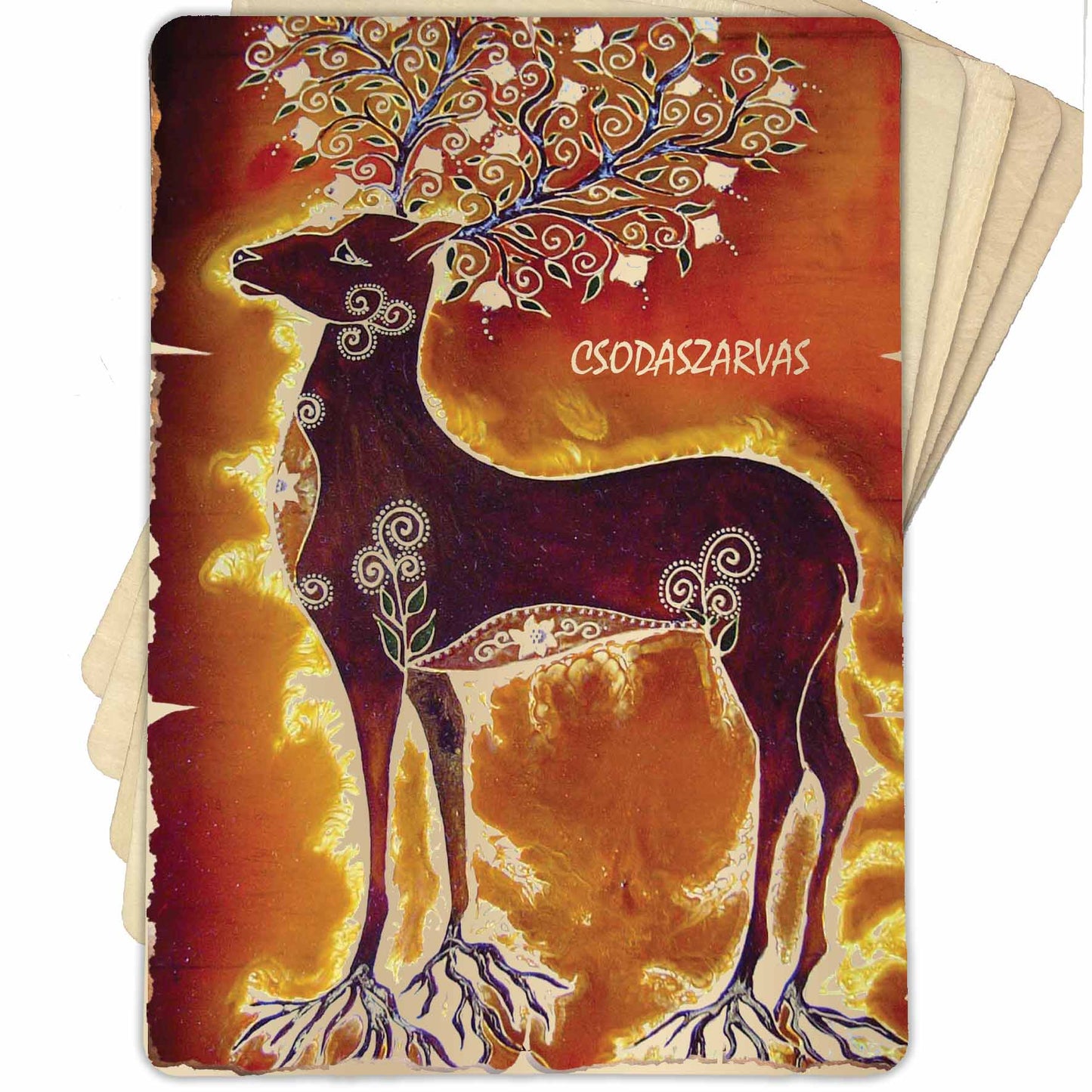 CSODASZARVAS 2 NATÚR FA LAP 28x20CM-ES