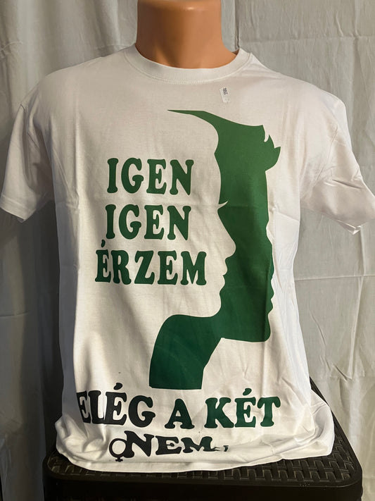 FÉRFI FEHÉR PÓLÓ S-MÉRET IGEN IGEN ÉRZEM ELÉG A KÉT NEM