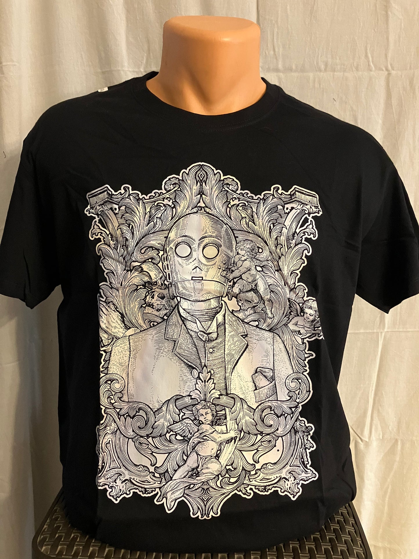 M-L-XL-2XL-ES MÉRET C-3PO STAR WARS FÉRFI PÓLÓ