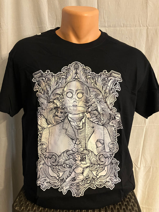 M-L-XL-2XL-ES MÉRET C-3PO STAR WARS FÉRFI PÓLÓ