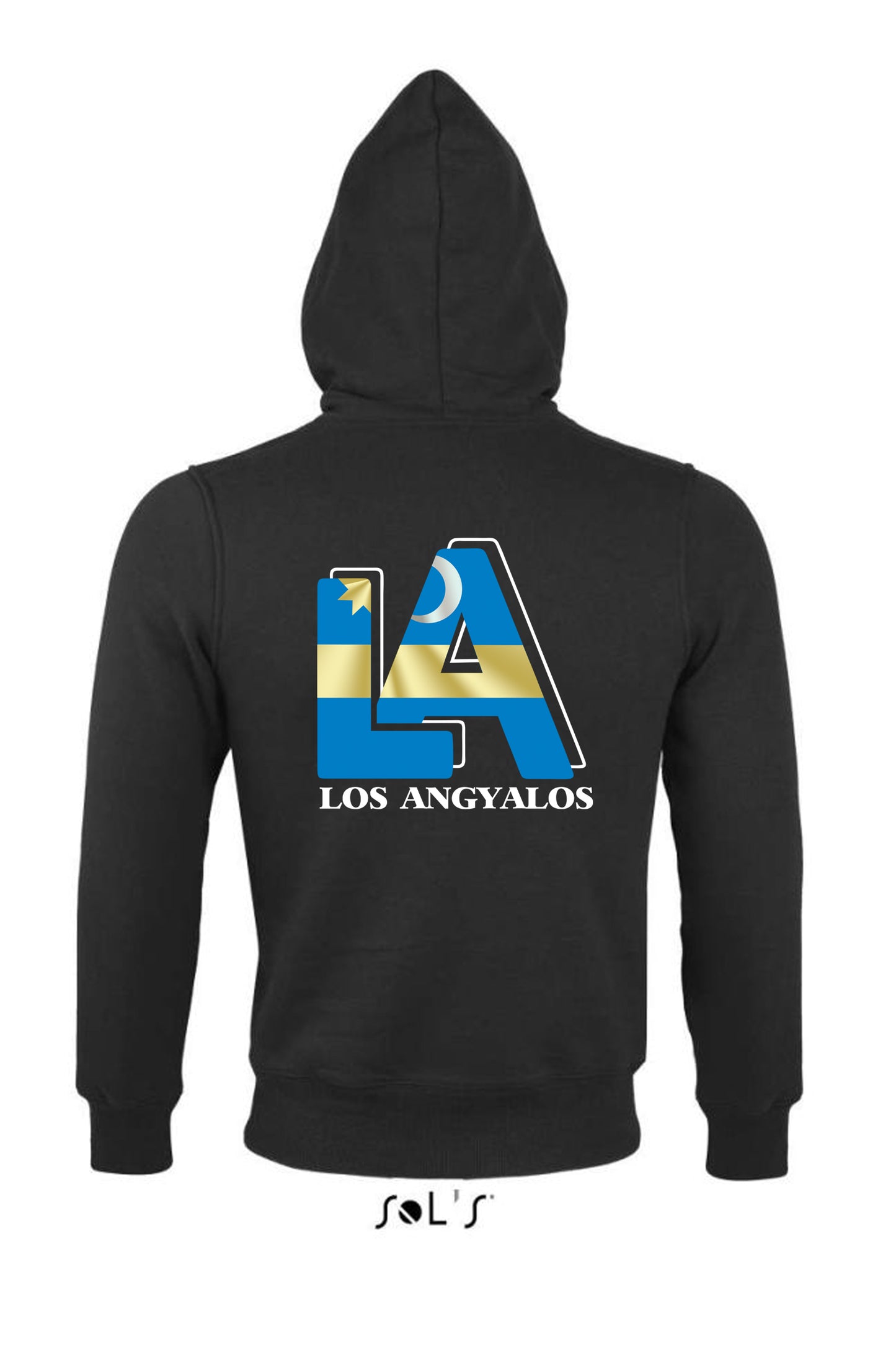 LOS ANGYALOS SHERPA BÉLÉSŰ TEST ÉS KAPUCNI CIPZÁROS FÉRFI PULÓVER