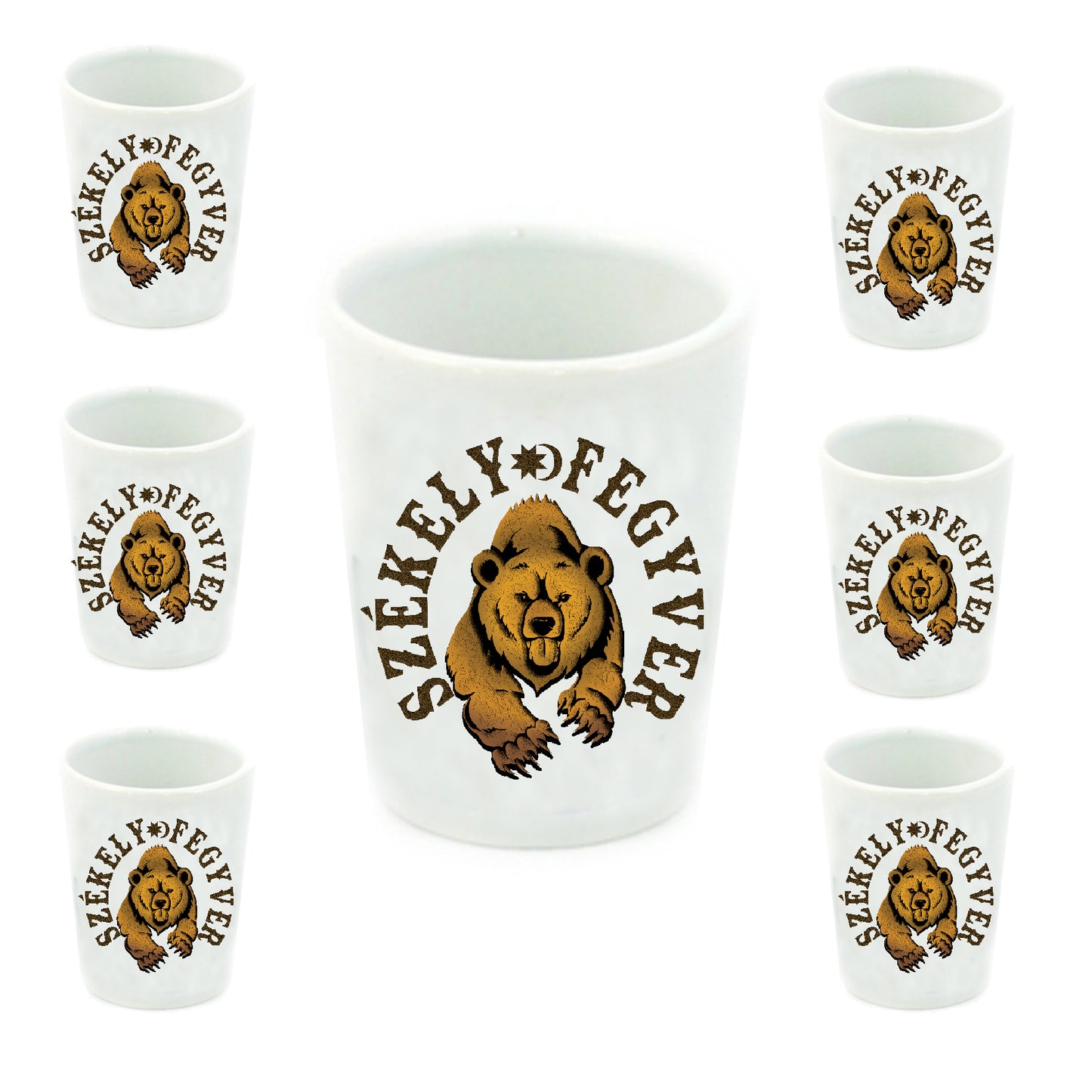 SZÉKELY FEGYER MEDVE FELES POHÁR