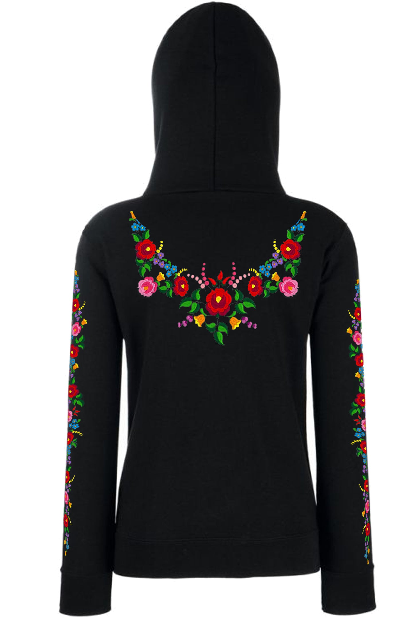 KALOCSAI TELEMINTÁS KAPUCNIS CIPZÁROS NŐI PULÓVER