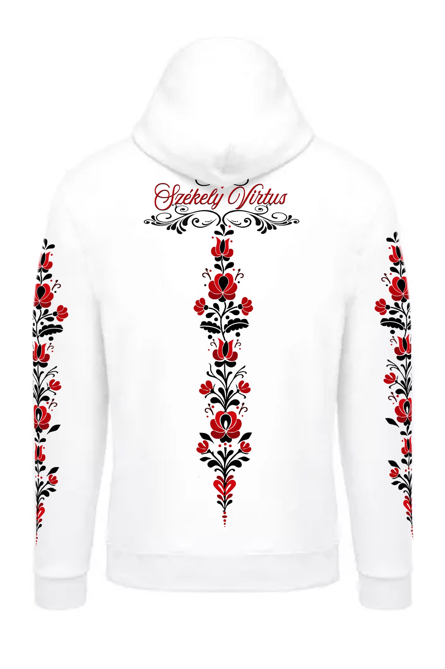 SZÉKELY ÖRÖKSÉG-KAPUCNIS CIPZÁROS NŐI PULÓVER