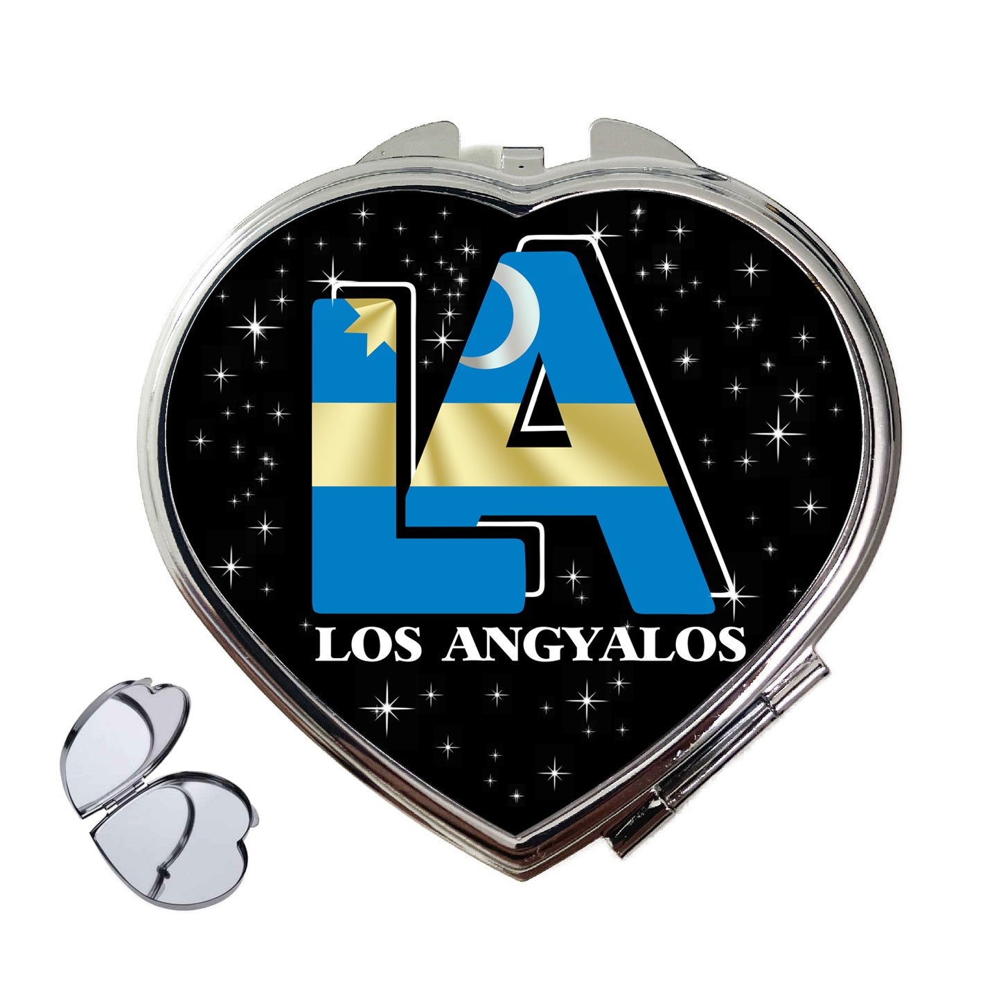 LOS ANGYALOS SZÍV ALAKÚ SMINK TÜKÖR