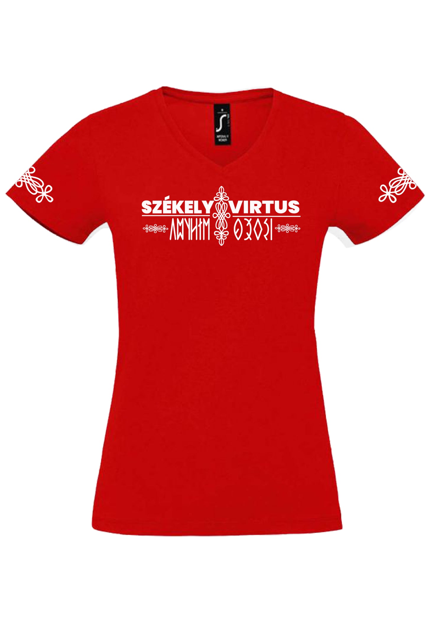 NŐI V-NYAKÚ SZÉKELY VIRTUS FELIRATOS MINTA 2