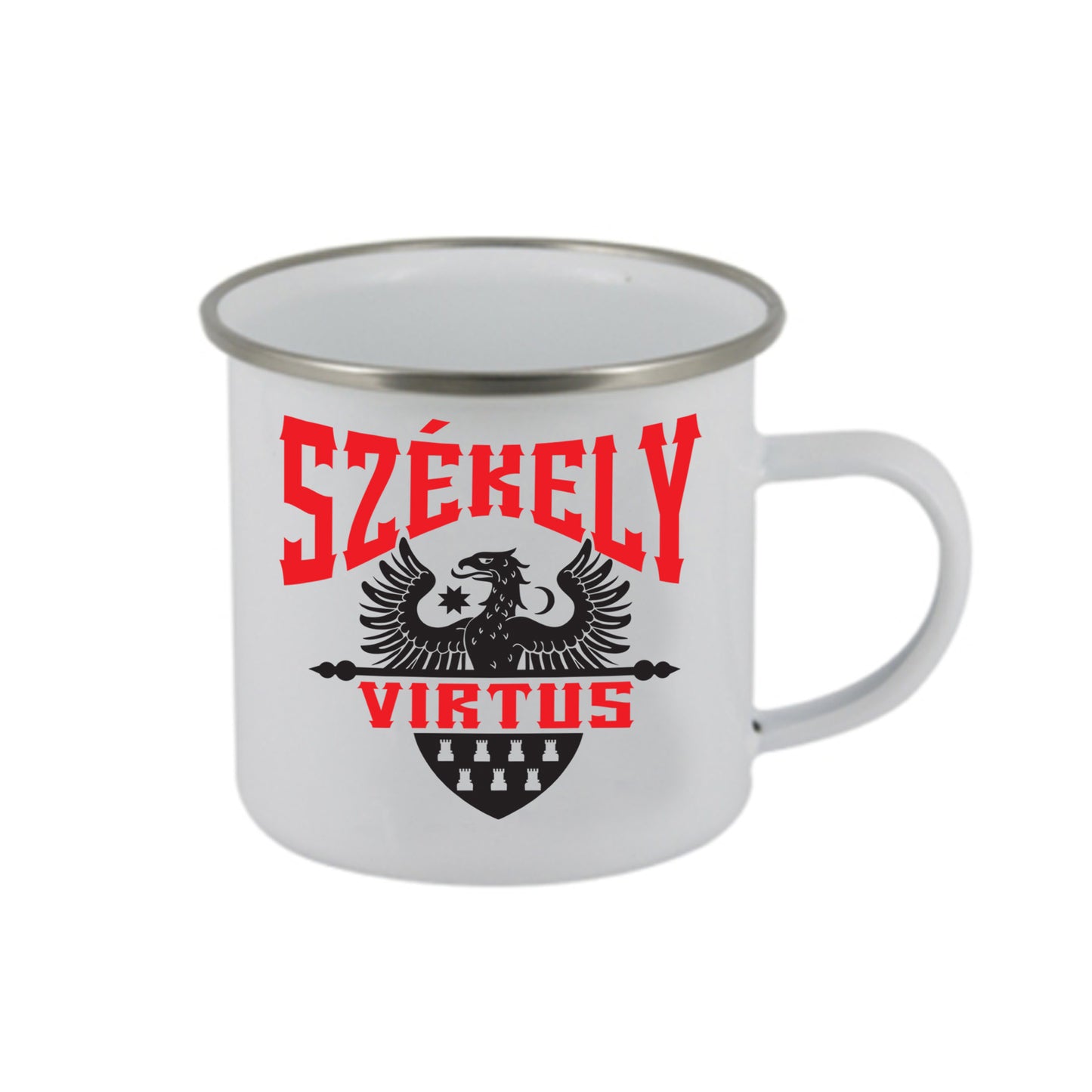ERDÉLY ZOMÁNCOZOTT FÉM BÖGRE