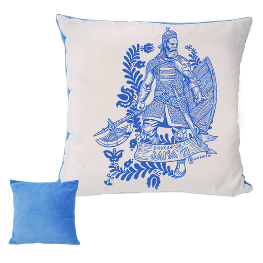 A LOVAGKIRÁLY SZENT LÁSZLÓ PÁRNAHUZAT PLÜSS HÁTOLDALLAL