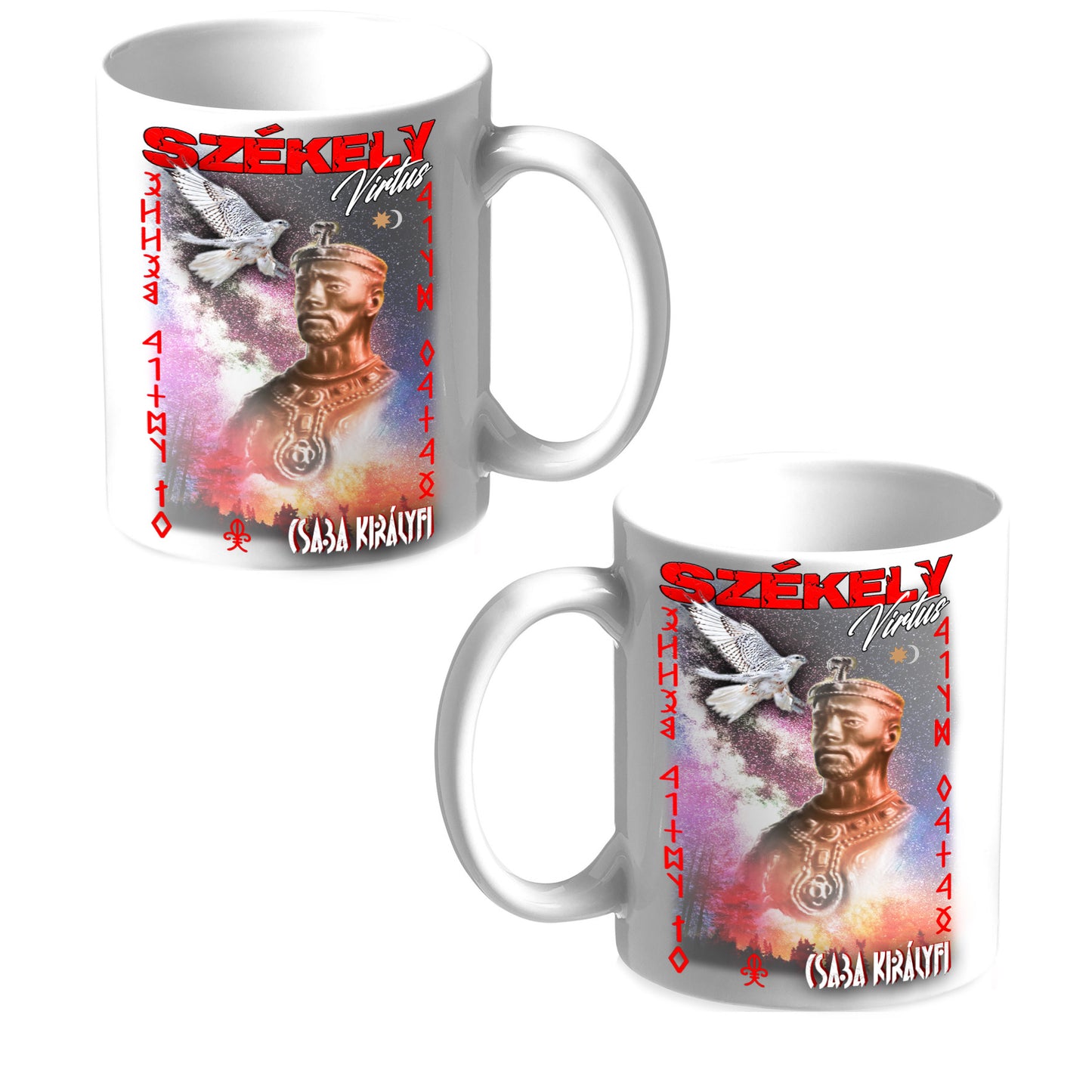 Fehér bögre 3dl Csaba Királyfi 2