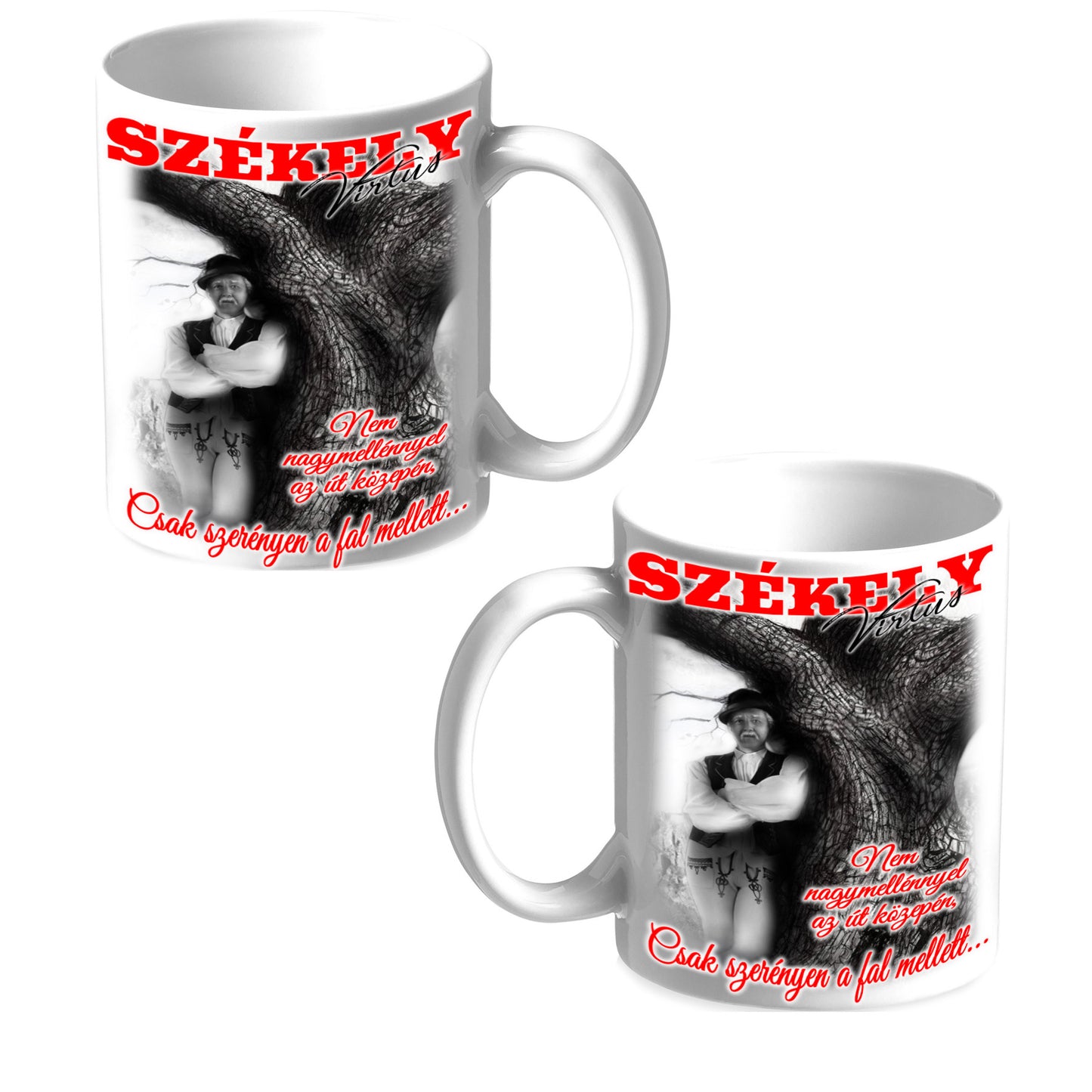 Fehér bögre 3dl Székely bábi bölcsessége