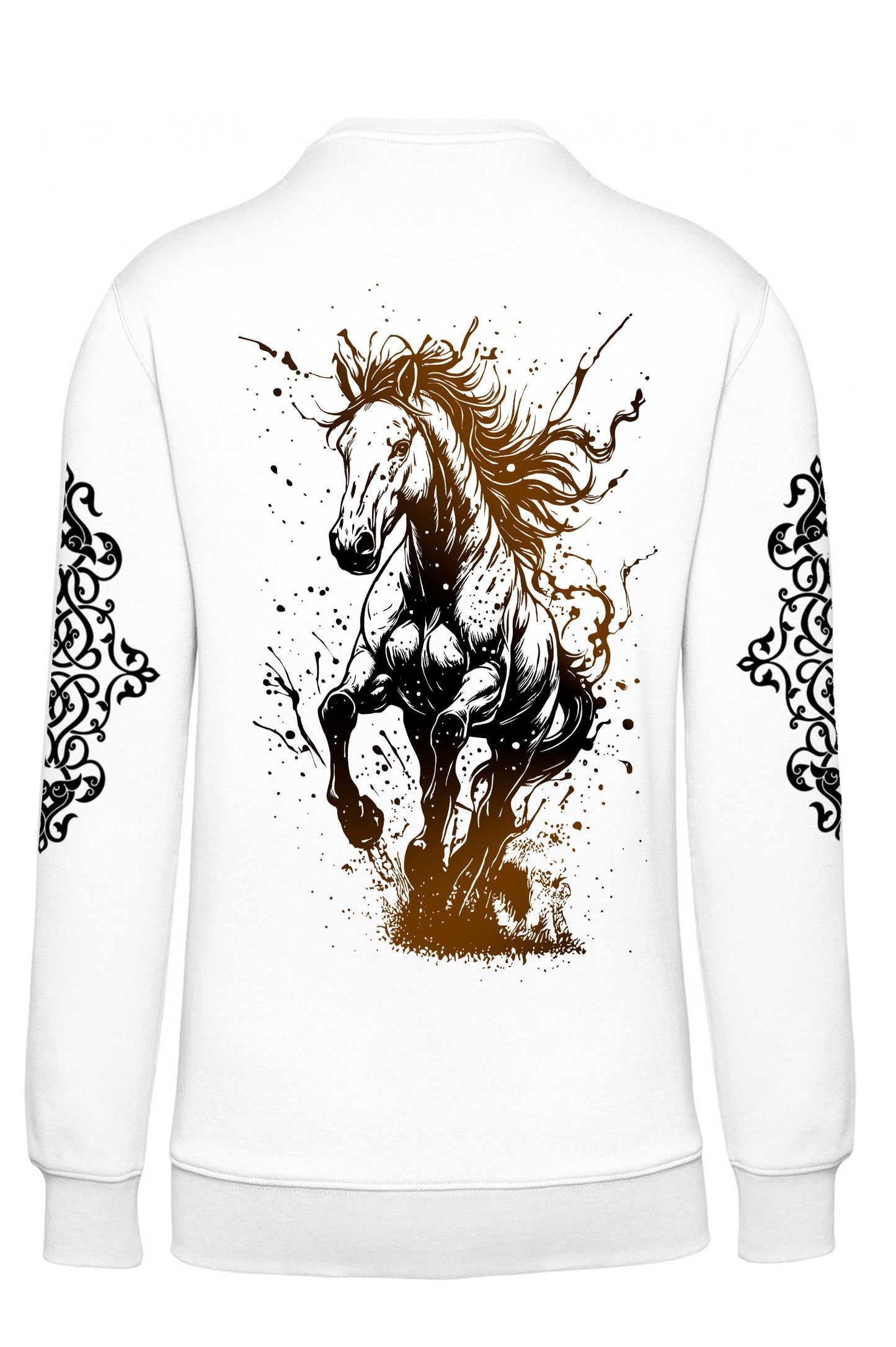 LIMITÁLT TERMÉK -  VÁGTATÓ LÓ UNISEX KONTRASZT ZSEBES PULÓVER