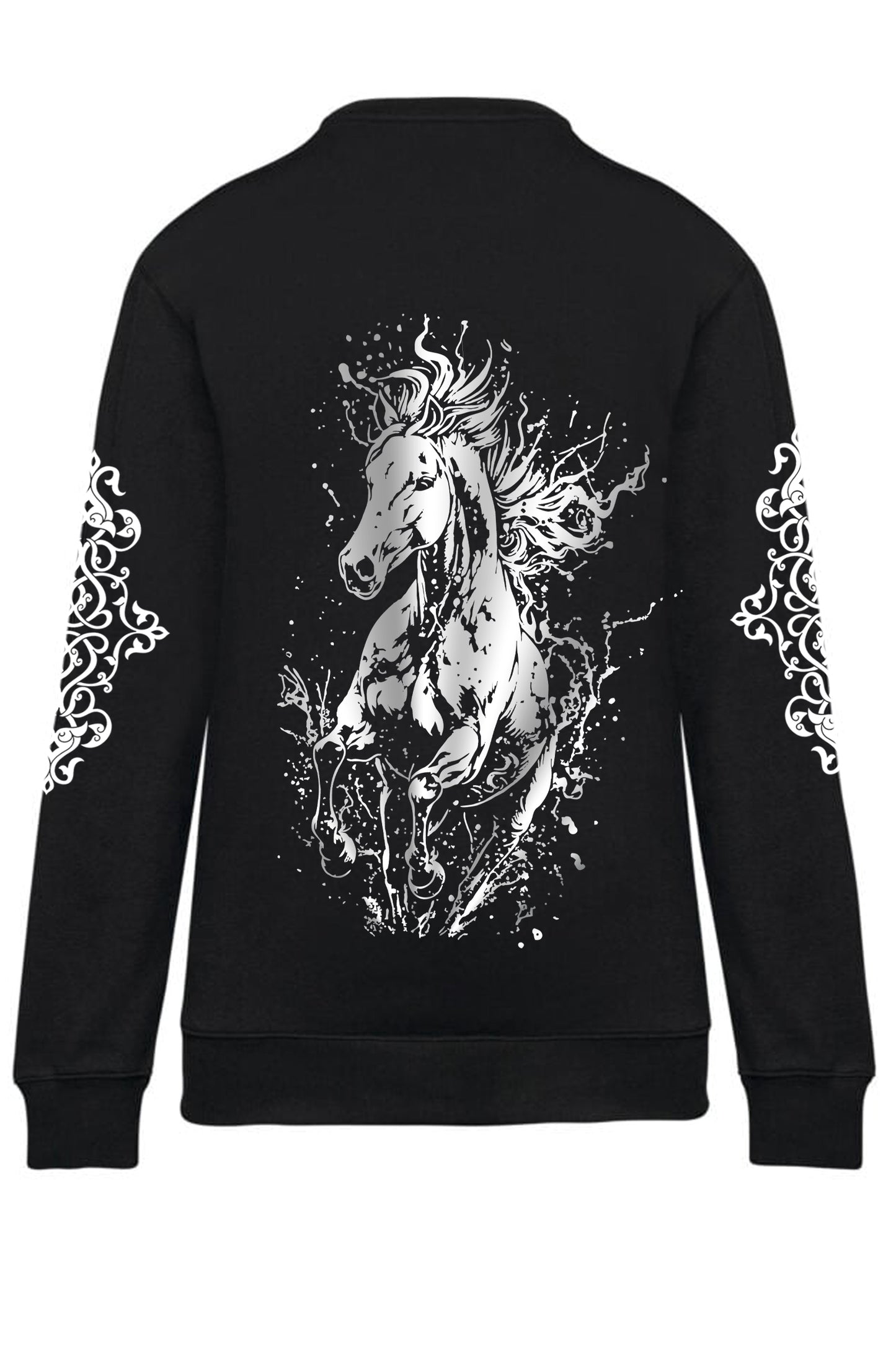 LIMITÁLT TERMÉK -  VÁGTATÓ LÓ UNISEX KONTRASZT ZSEBES PULÓVER