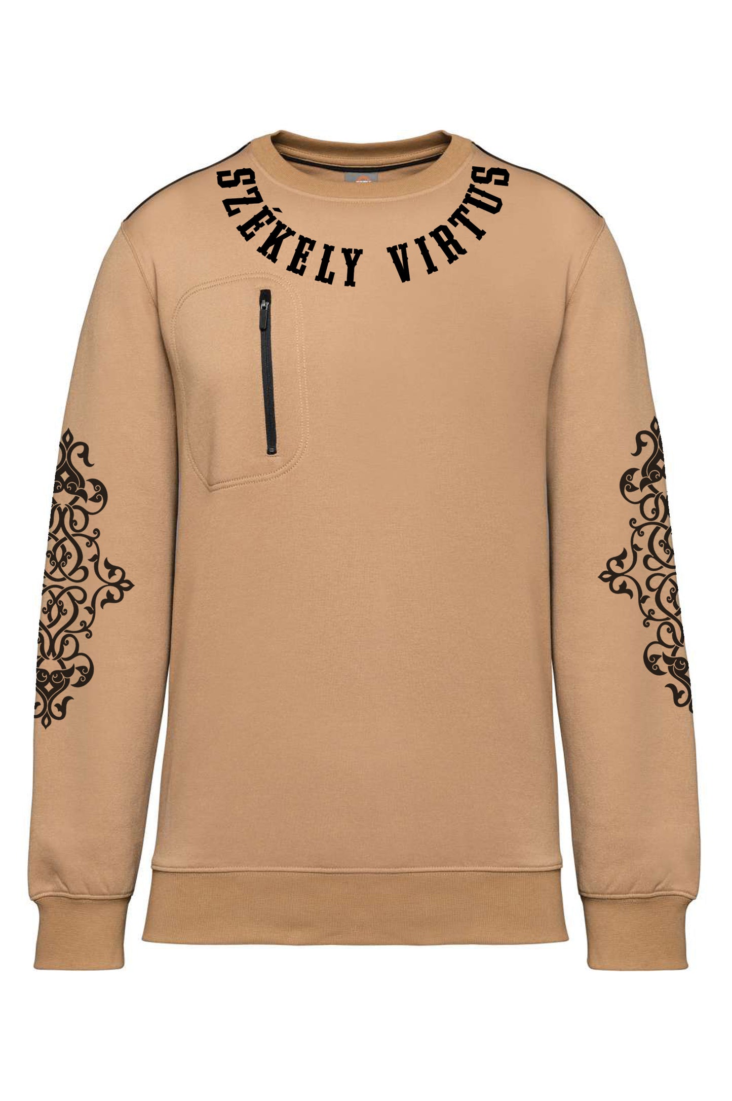 LIMITÁLT TERMÉK -  SZKÍTA CSODASZARVAS UNISEX KONTRASZT ZSEBES PULÓVER