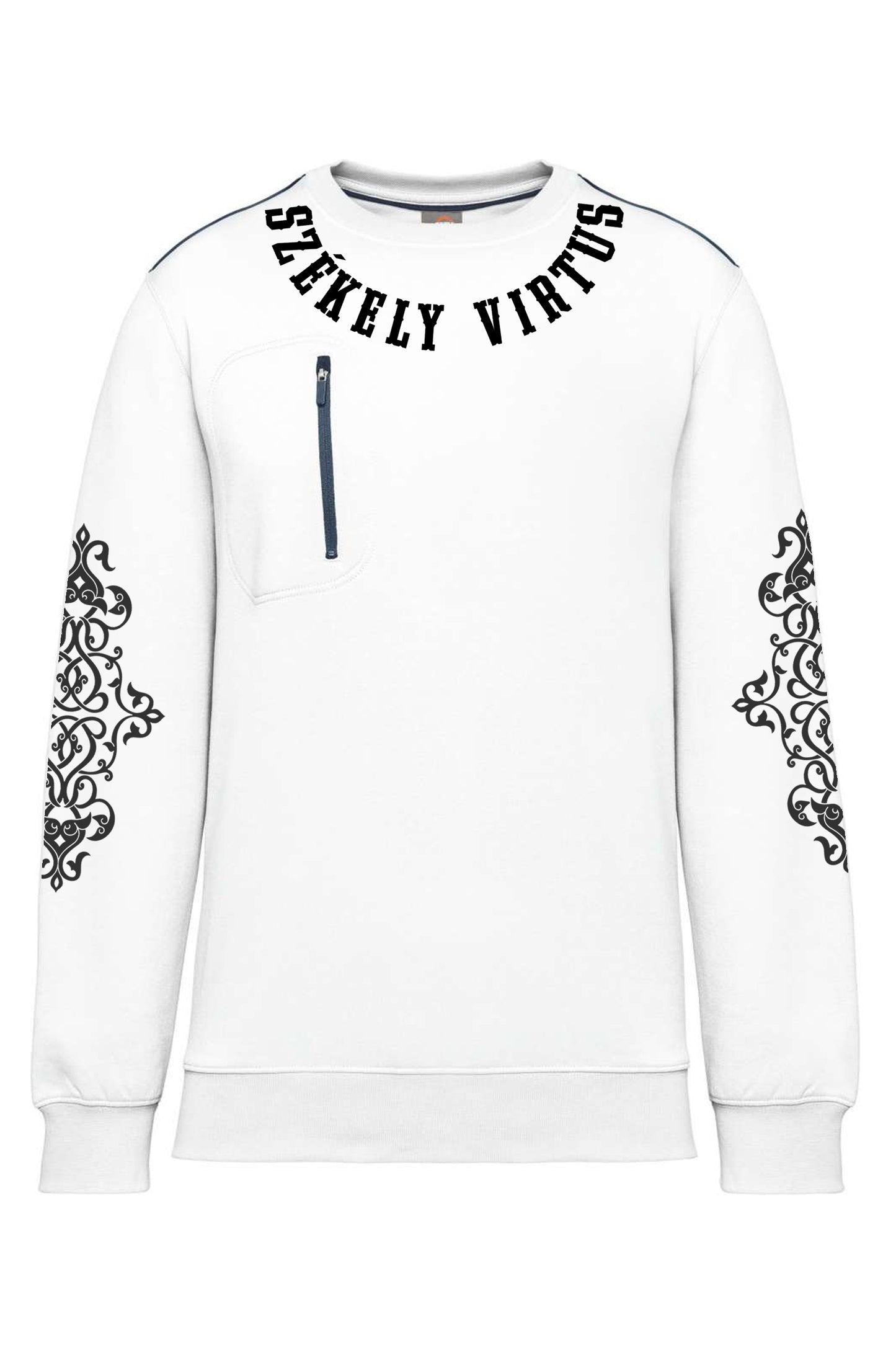 LIMITÁLT TERMÉK - HUN HARCOS UNISEX KONTRASZT ZSEBES PULÓVER