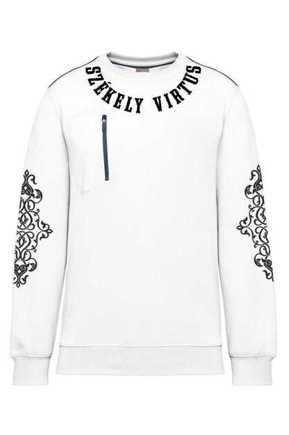 LIMITÁLT TERMÉK - HUN HARCOS UNISEX KONTRASZT ZSEBES PULÓVER