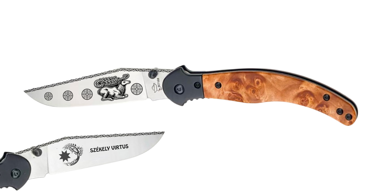 BETYÁR FEJESGÖRBE KOMPOZIT JUHAR MARKOLAT-CSODASZARVAS-VAGY GRAVÍROZÁS NÉLKÜL