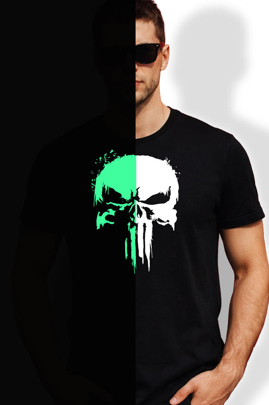 SÖTÉTBEN VILÁGÍTÓ KOPONYA FÉRFI ÉS NŐI PÓLÓ