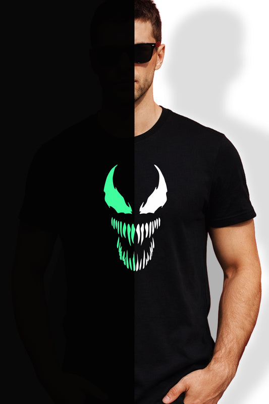 SÖTÉTBEN VILÁGÍTÓ VENOM FÉRFI ÉS NŐI PÓLÓ