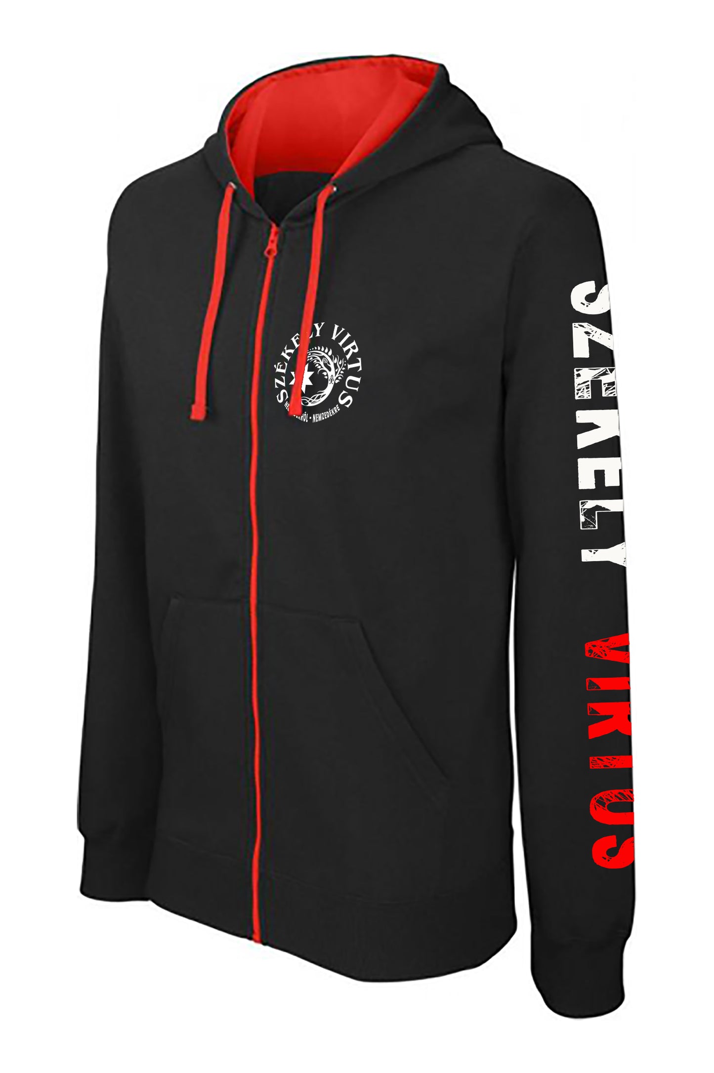 MEDVE TELEMINTÁS KAPUCNIS CIPZÁROS FÉRFI PULÓVER