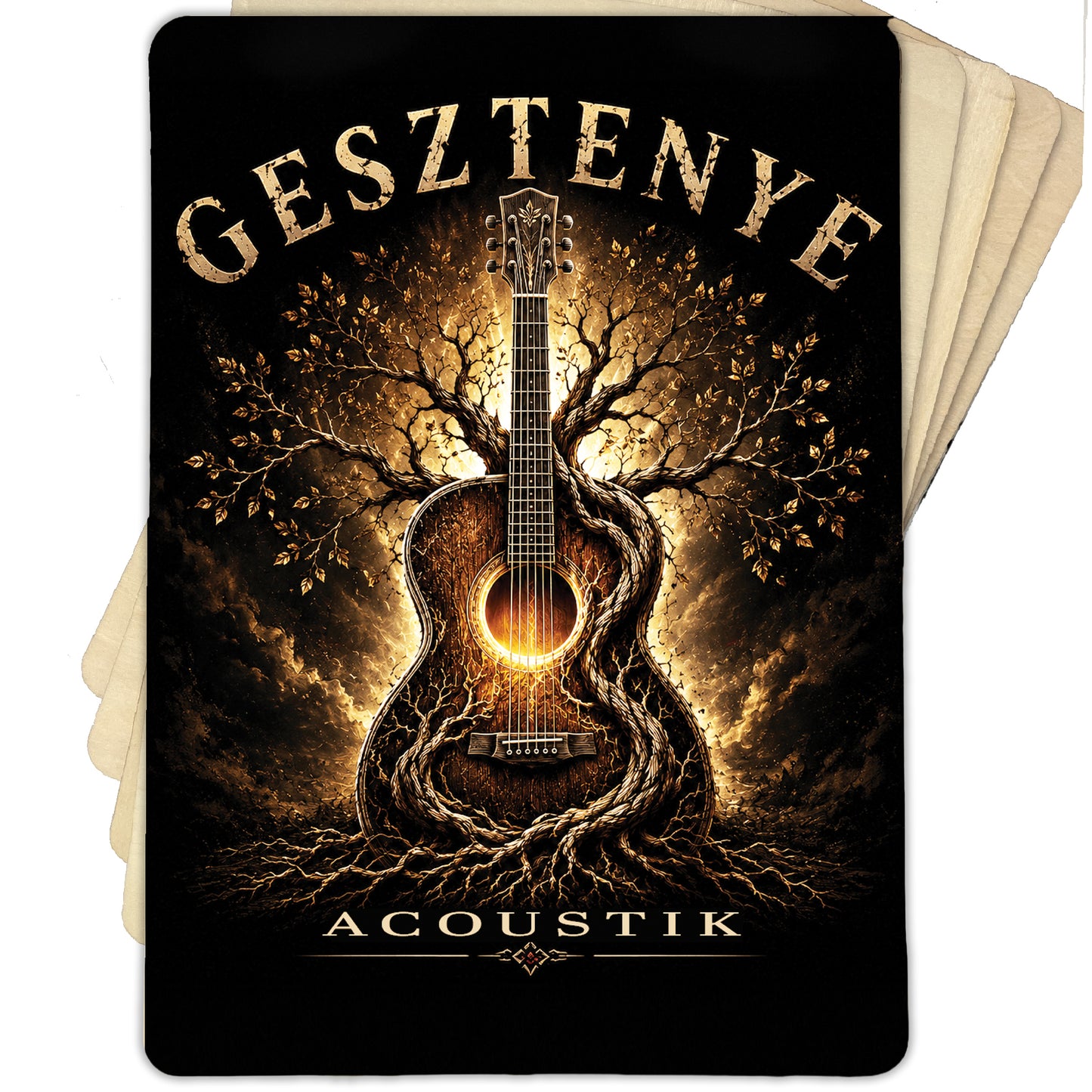 GESZTENYE ACOUSTIC NATÚR FA LAP 28x20CM-ES