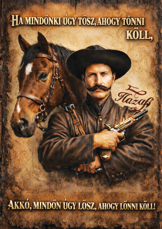 RÓZSA SÁNDOR - A4 FÉMLAP KÉP