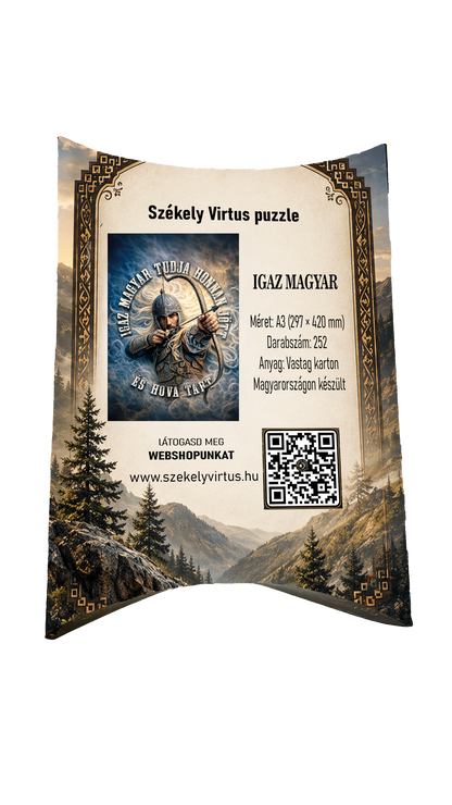 IGAZ MAGYAR TUDJA HONNAN JÖTT ÉS HOVÁ TART   A3 252db PUZZLE