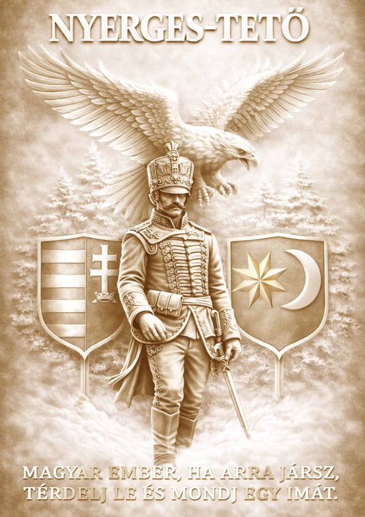 NYERGES-TETŐ- A4 FÉMLAP KÉP