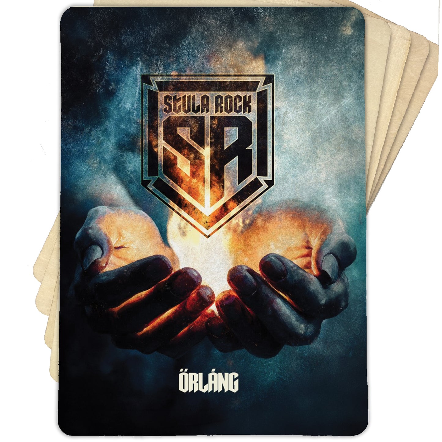 STULA ROCK ŐRLÁNG - NATÚR FA LAP 28x20CM-ES