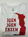 NŐI FEHÉR PÓLÓ XL-L-S MÉRETBEN IGEN IGEN ÉRZEM ELÉG A KÉT NEM